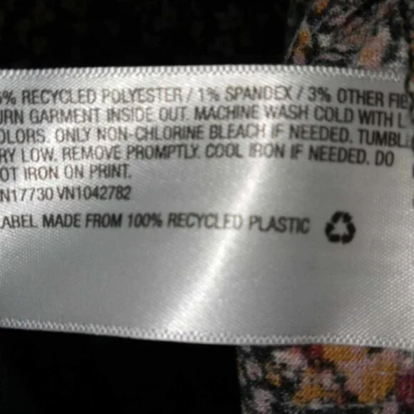 Ava & Viv Black with Brown Red Cream Floral Midi 3X NWOT - Picture 4 of 4